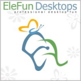 Логотип EleFun Multimedia Network Производство анимированных обоев, заставок, игр
